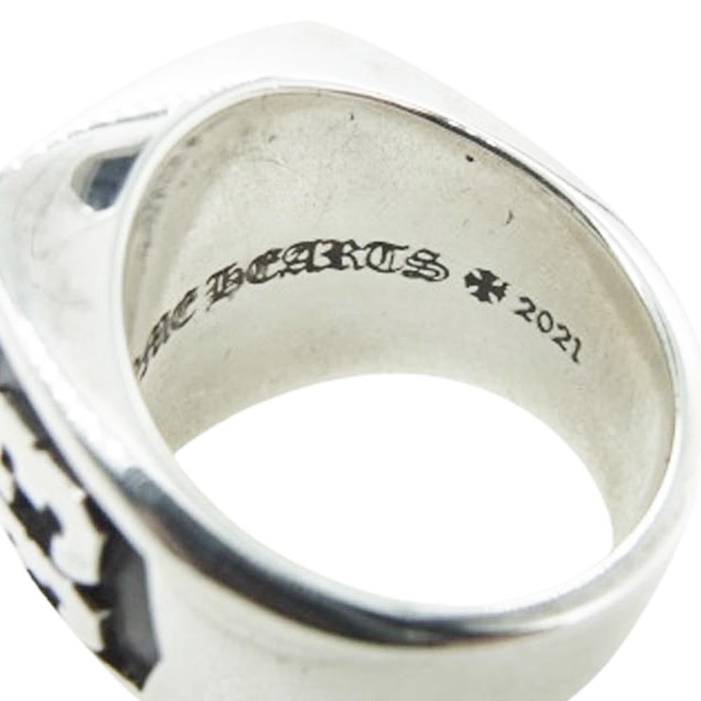 CHROME HEARTS クロムハーツ（原本無） LRG CHAMPION P DMND ラージ チャンピオン PAVE ダイヤ リング シルバー系 17号【中古】