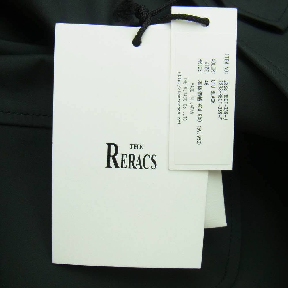 THE RERACS ザリラクス 23SS 23SS-RECT-359-J STANDCOLLAR BIG ECWCS スタンドカラー ビッグ エクワックス ジャケット ブラック系 46【極上美品】【中古】