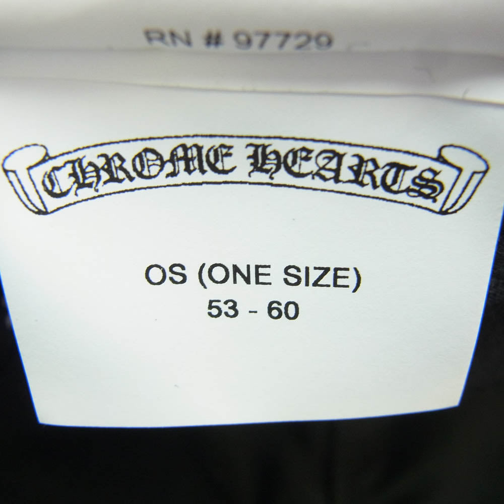 CHROME HEARTS クロムハーツ（原本無） 2023年名古屋ラシック店購入レシート付属 国内正規品 CH BASEBALL TRUCKER CAP CH刺繍 トラッカー ベースボール キャップ ブラック系【中古】