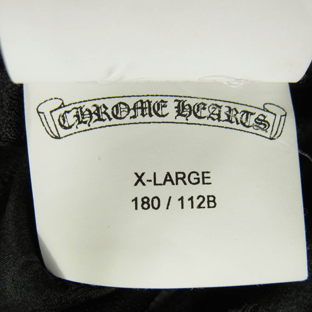 CHROME HEARTS クロムハーツ（原本無） 国内正規品 STIFF VEST スティッフ CHプラス総柄 クロスボール ナイロン ダウンベスト ブラック系 XL【中古】