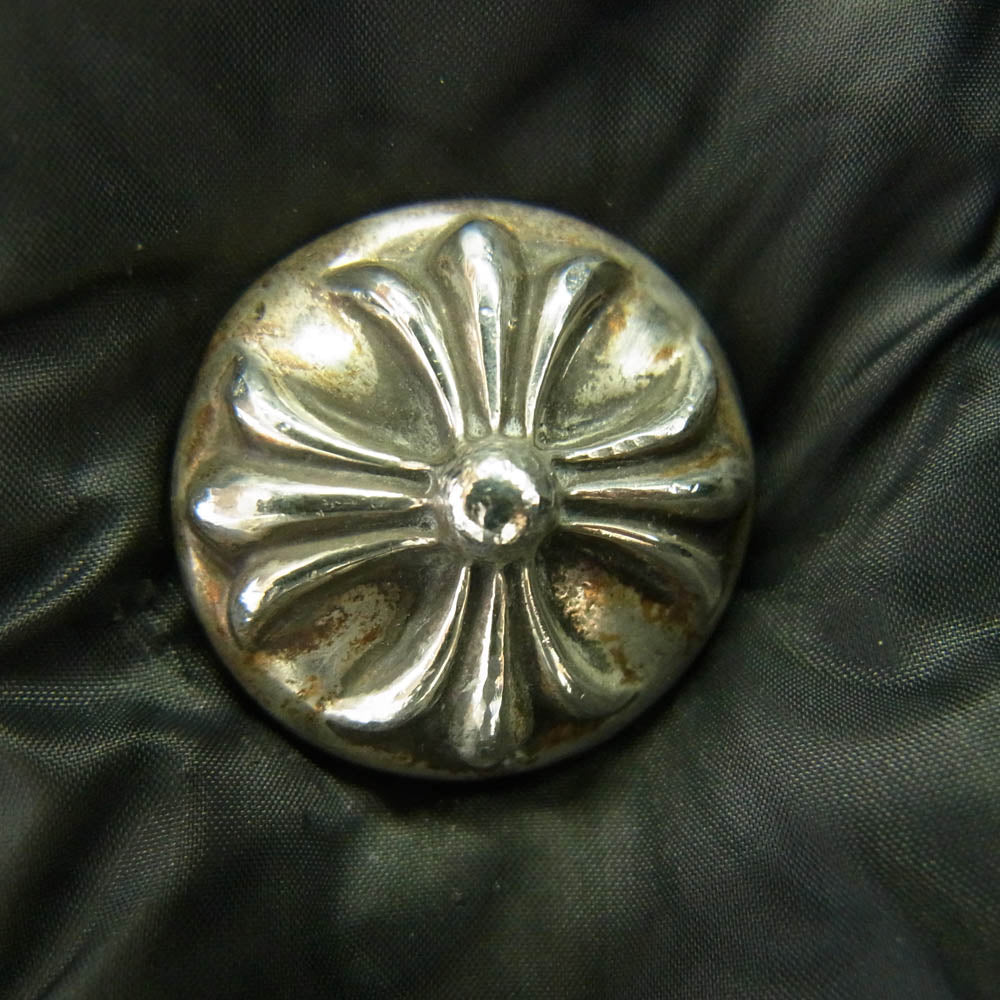 CHROME HEARTS クロムハーツ（原本無） 国内正規品 STIFF VEST スティッフ CHプラス総柄 クロスボール ナイロン ダウンベスト ブラック系 XL【中古】