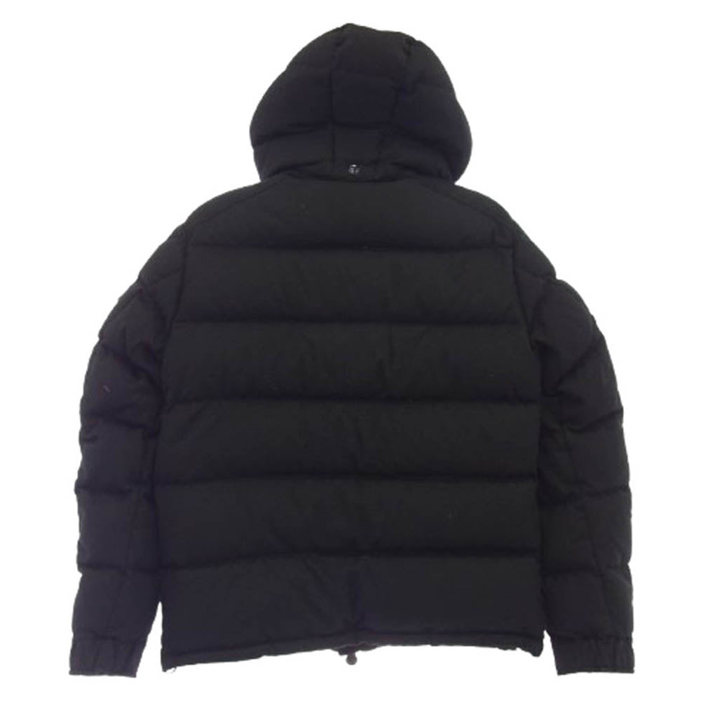 MONCLER モンクレール B20914033805 54272 MONTGENEVRE モンジュネーブル ウール フーデッド ダウンジャケット ブラック系 2【中古】