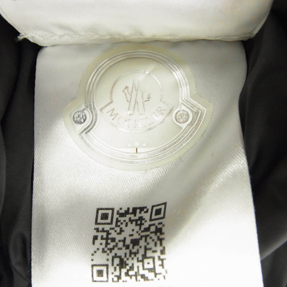 MONCLER モンクレール B20914033805 54272 MONTGENEVRE モンジュネーブル ウール フーデッド ダウンジャケット ブラック系 2【中古】