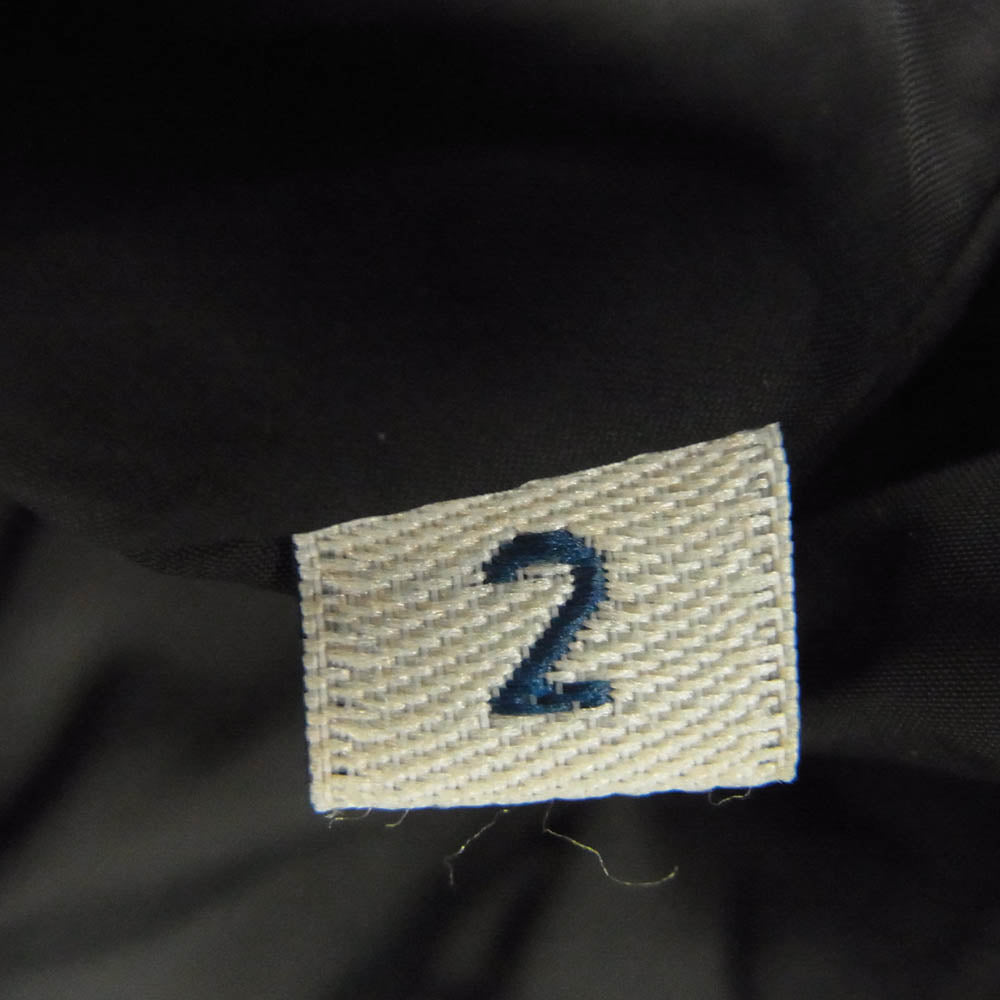 MONCLER モンクレール B20914033805 54272 MONTGENEVRE モンジュネーブル ウール フーデッド ダウンジャケット ブラック系 2【中古】