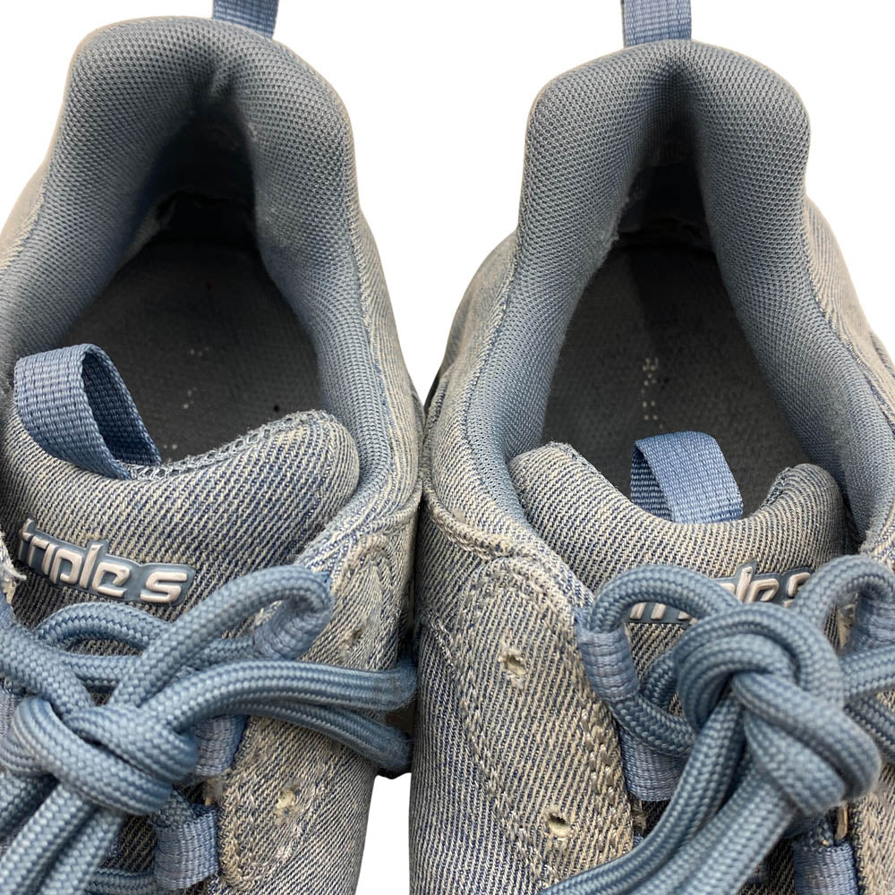 BALENCIAGA バレンシアガ 536737 TRIPLE S TRAINERS デニム トリプルS スニーカー ブルー系 28.5cm【中古】