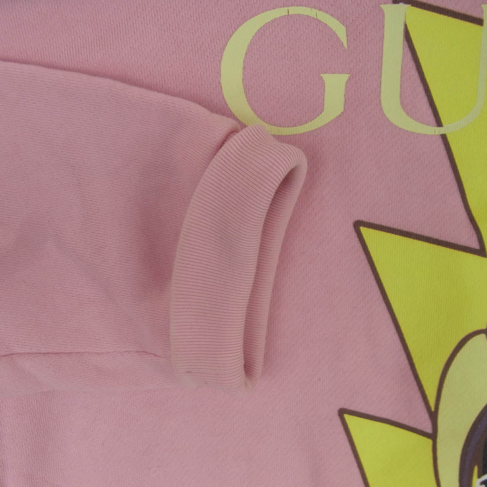 GUCCI グッチ 617964 XJEGK ばなにゃ パンク メタル クルーネック スウェット トレーナー イタリア製 ピンク系 L【中古】