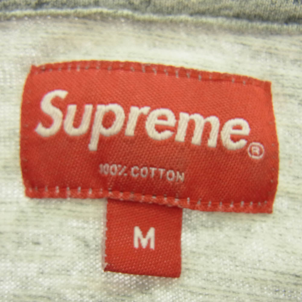 Supreme シュプリーム 22AW S/S Pocket Tee 刺繍ロゴ 半袖 ポケット Tシャツ グレー系 M【中古】