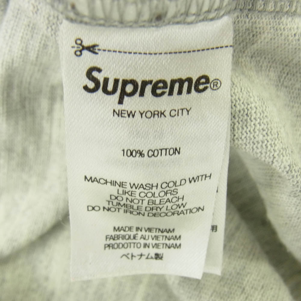 Supreme シュプリーム 22AW S/S Pocket Tee 刺繍ロゴ 半袖 ポケット Tシャツ グレー系 M【中古】