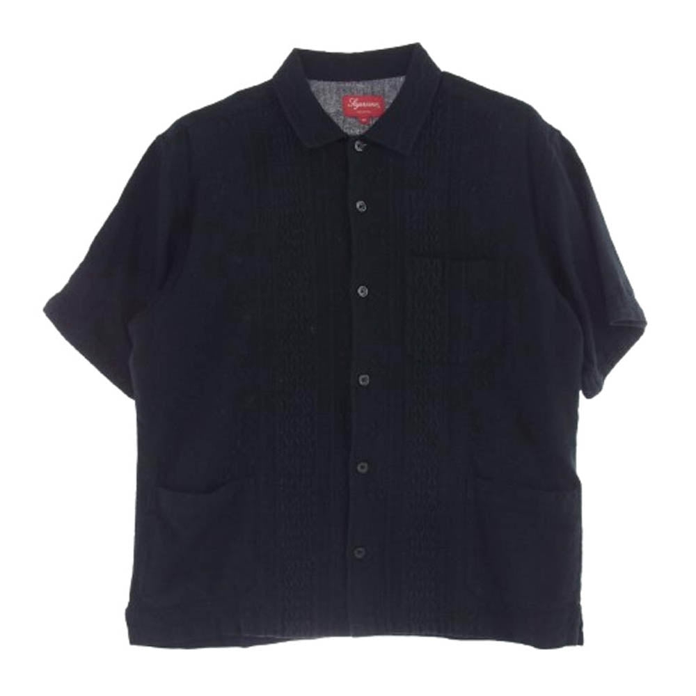 Supreme シュプリーム 20SS Embroidered S/S エンブロイダード キューバ 半袖 シャツ ブラック系 M【中古】