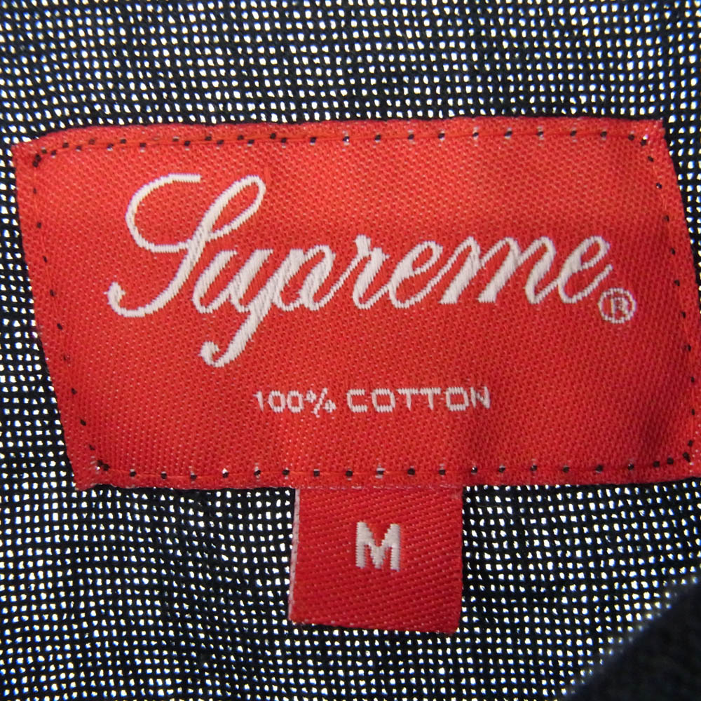 Supreme シュプリーム 20SS Embroidered S/S エンブロイダード キューバ 半袖 シャツ ブラック系 M【中古】