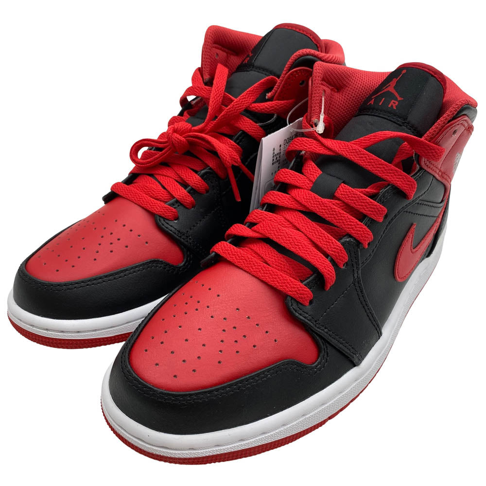 NIKE ナイキ DQ8426-060 AIR JORDAN 1 MID エアジョーダン 1 ミッドカット スニーカー black fire red ブラック ファイアー レッド レッド系 26.5cm【極上美品】【中古】