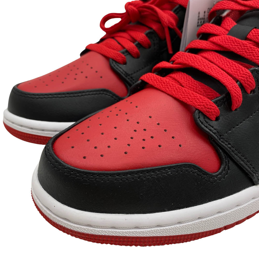 NIKE ナイキ DQ8426-060 AIR JORDAN 1 MID エアジョーダン 1 ミッドカット スニーカー black fire red ブラック ファイアー レッド レッド系 26.5cm【極上美品】【中古】