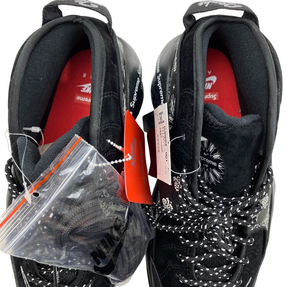 NIKE ナイキ 22SS DJ8604-001 SUPREME シュプリーム AIR ZOOM FLIGHT 95 SP エア ズーム フライト 95 スニーカー ブラック系 26cm【極上美品】【中古】