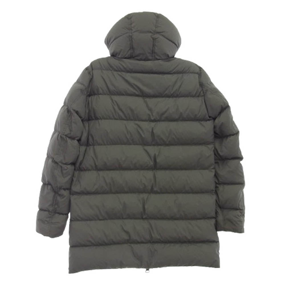 Herno ヘルノ PI0636U-12004 異素材切替 フーデッド ダウンジャケット グレー系 チャコールグレー系 48【中古】