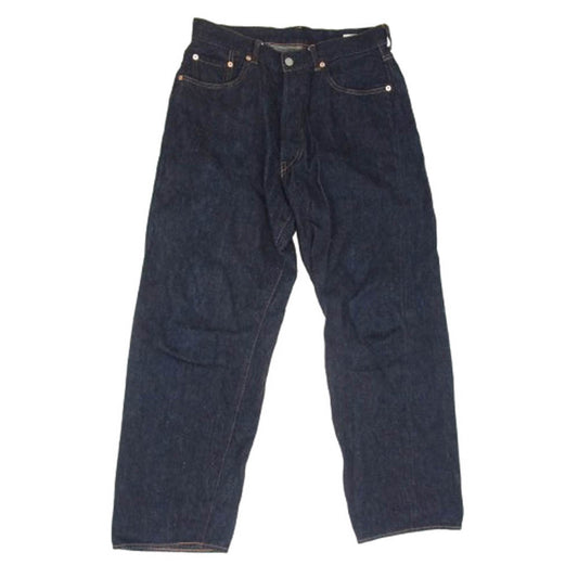 COMOLI コモリ 22AW W03-03003 5P ボタンフライ デニムパンツ インディゴブルー系 0 【中古】