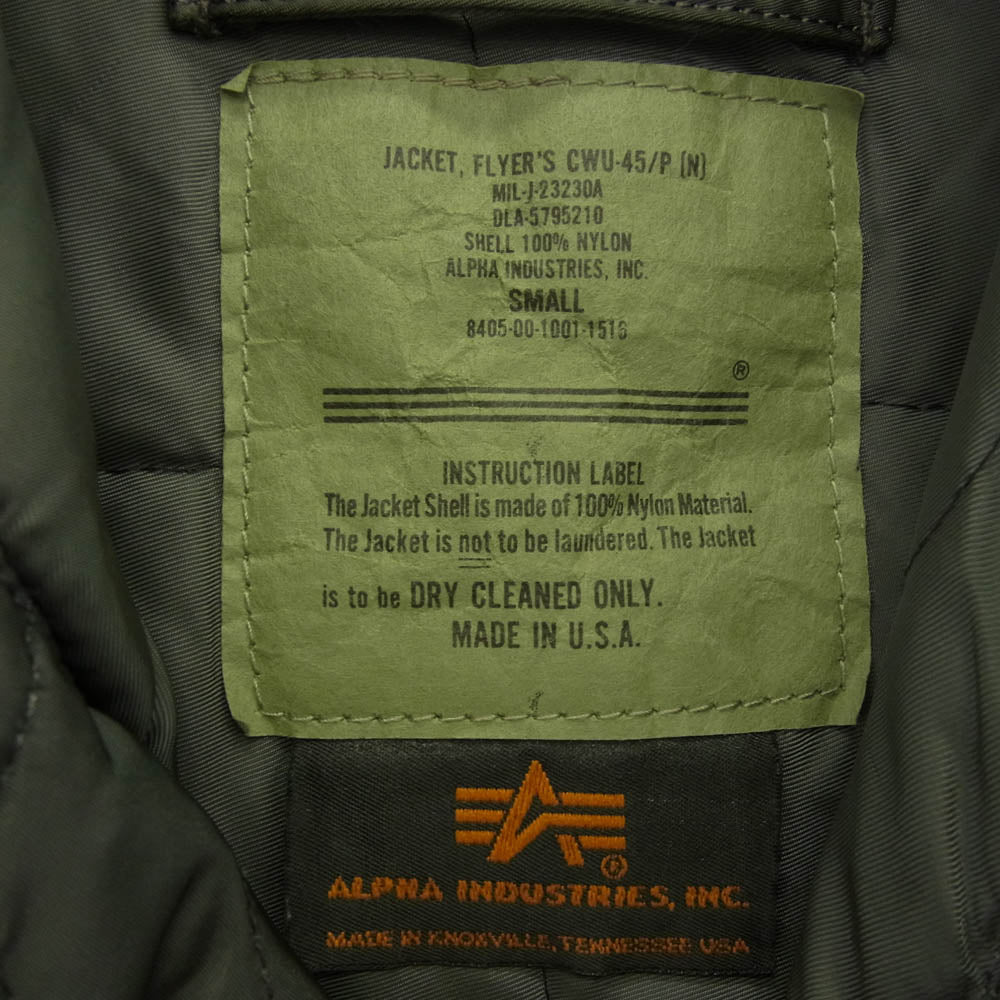 ALPHA アルファ DLA-5795210 CWU-45/P カーキ系 S【中古】