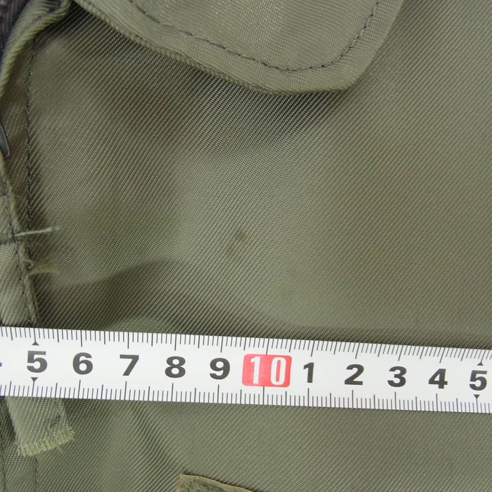HOUSTON ヒューストン DLA-100-79-C-3124 79年モデル CWU-36/P ミリタリー フライト ジャケット オリーブ カーキ系 XS【中古】