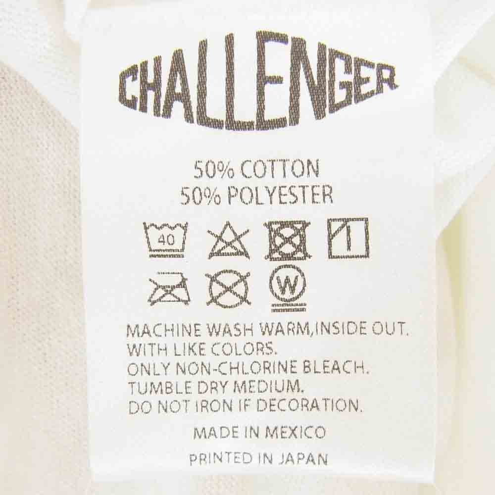 CHALLENGER チャレンジャー CLG-TS 023-010 BURNING SNAKE RINGER TEE バーニング スネーク リンガーＴシャツ ホワイト系 L【中古】
