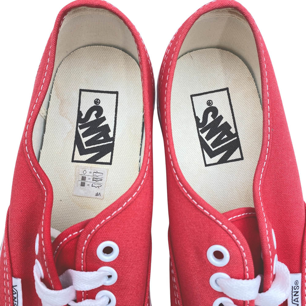 VANS バンズ VN000EE3RED オーセンティック AUTHENTIC RED ローカット スニーカー レッド系 25.5cm【極上美品】【中古】
