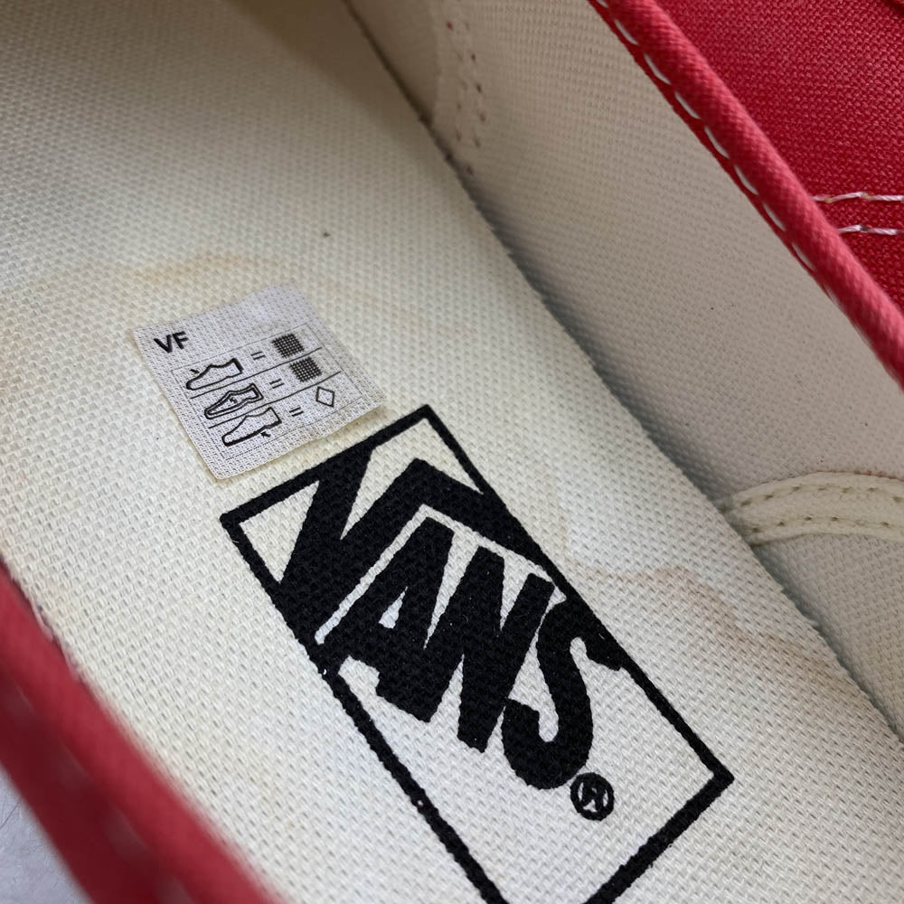 VANS バンズ VN000EE3RED オーセンティック AUTHENTIC RED ローカット スニーカー レッド系 25.5cm【極上美品】【中古】