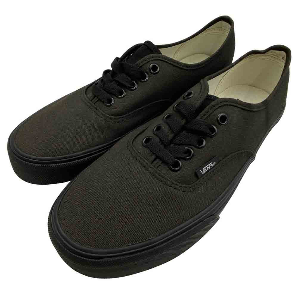 VANS バンズ VN000EE3BKA オーセンティック AUTHENTIC BLACK/BLACK ローカット スニーカー ブラック系 25.5cm【新古品】【未使用】【中古】