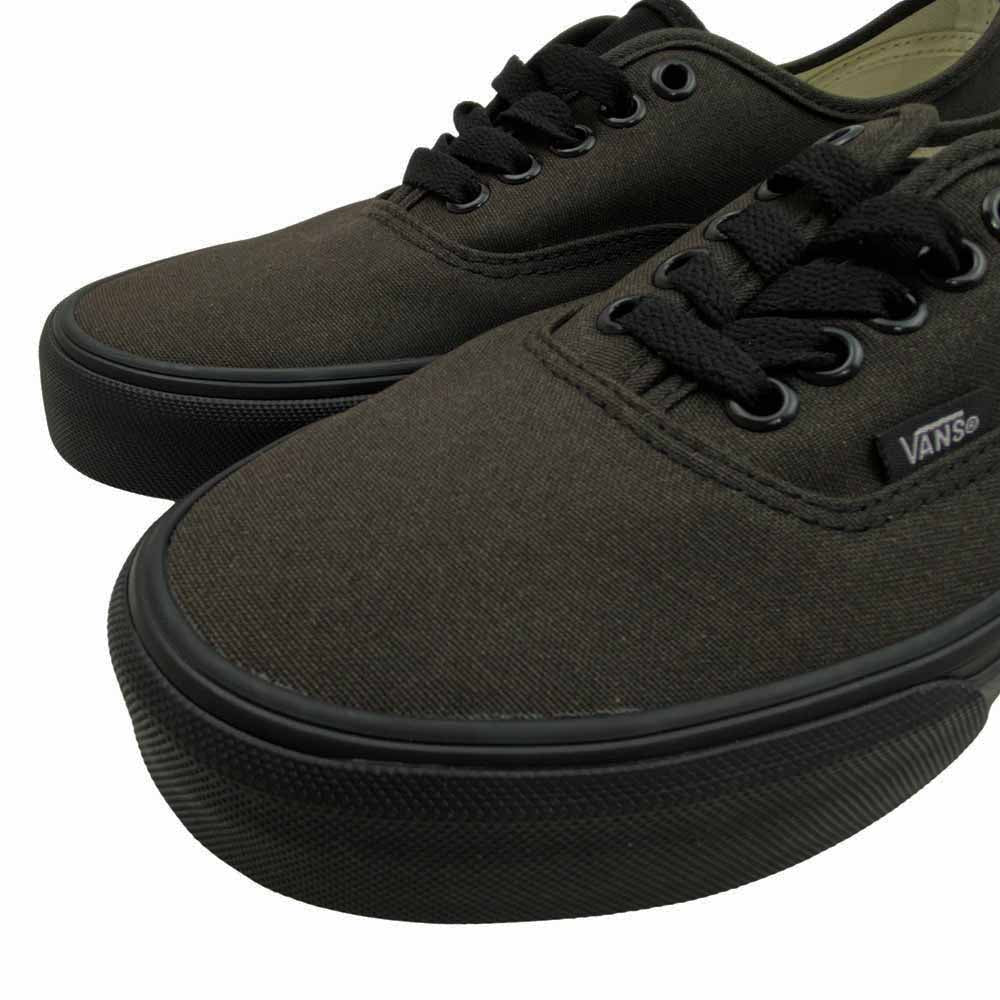 VANS バンズ VN000EE3BKA オーセンティック AUTHENTIC BLACK/BLACK ローカット スニーカー ブラック系 25.5cm【新古品】【未使用】【中古】