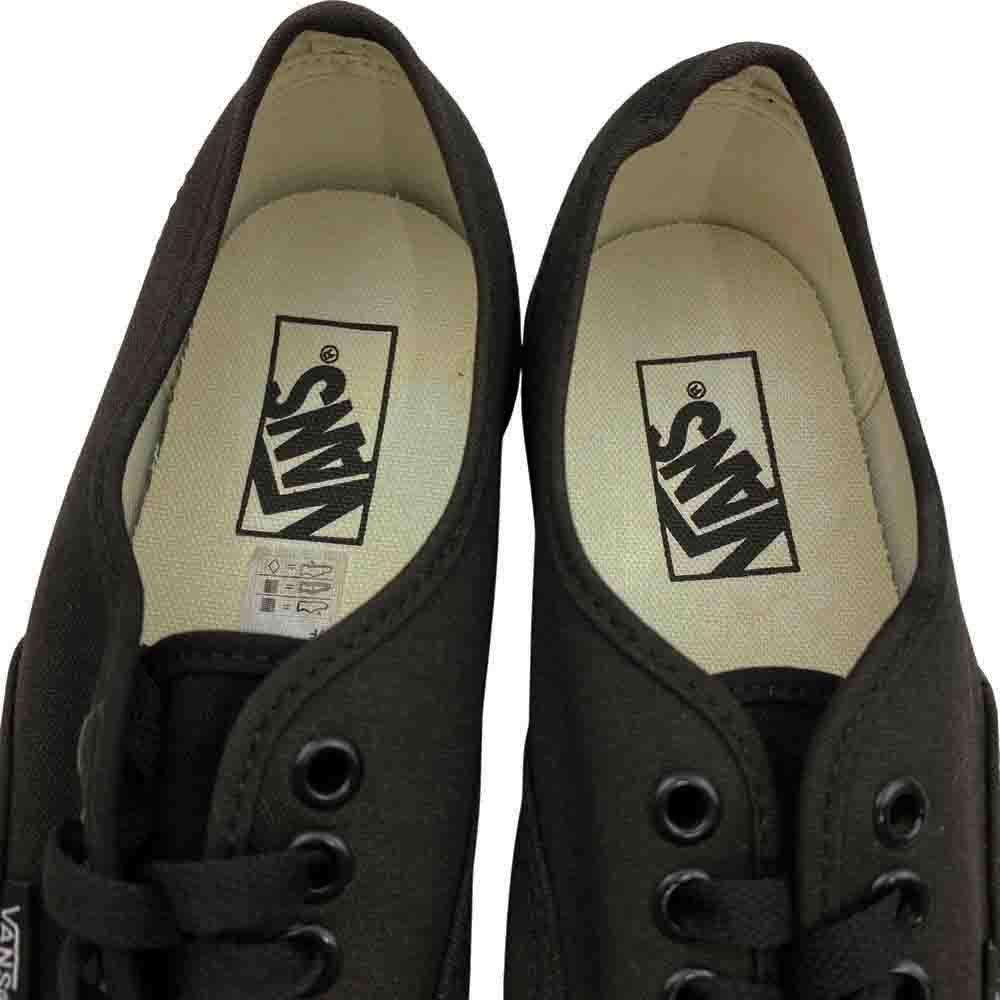 VANS バンズ VN000EE3BKA オーセンティック AUTHENTIC BLACK/BLACK ローカット スニーカー ブラック系 25.5cm【新古品】【未使用】【中古】