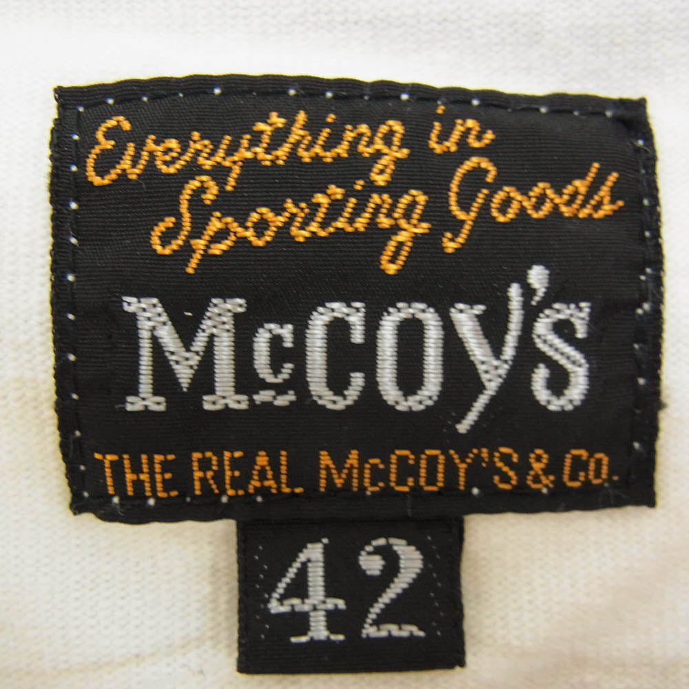 The REAL McCOY'S ザリアルマッコイズ 25SS C25008 MILITARY TEE U.S. AIR FORCE ミリタリー 半袖 トリム Tシャツ ホワイト系 42【中古】