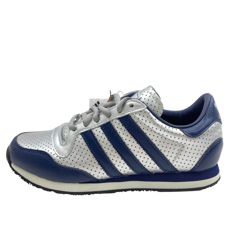 adidas アディダス JR1614 Galaxy OG "Silver Metallic Night Indigo Off White ギャラクシー OG シルバーメタリック ナイトインディゴ オフホワイト ローカット スニーカー シルバー系 ネイビー系 25.5cm【新古品】【未使用】【中古】