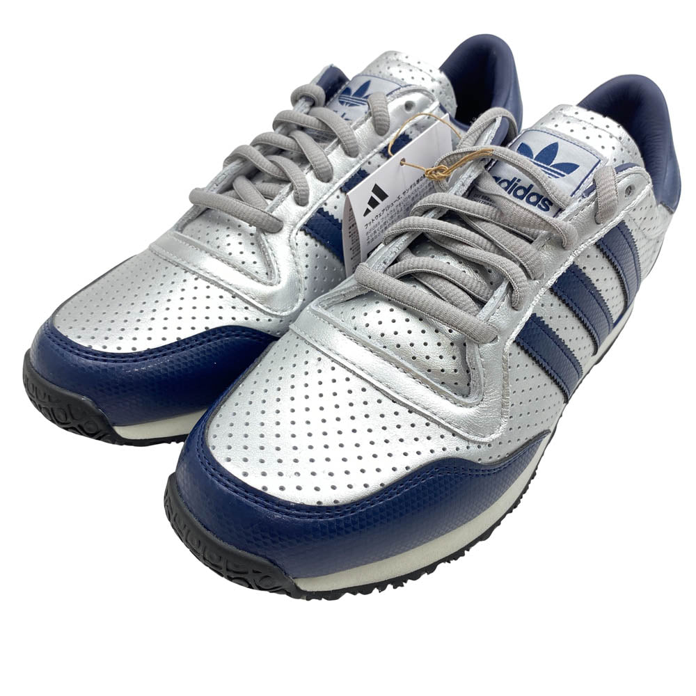 adidas アディダス JR1614 Galaxy OG "Silver Metallic Night Indigo Off White ギャラクシー OG シルバーメタリック ナイトインディゴ オフホワイト ローカット スニーカー シルバー系 ネイビー系 25.5cm【新古品】【未使用】【中古】
