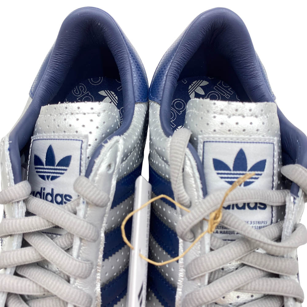 adidas アディダス JR1614 Galaxy OG "Silver Metallic Night Indigo Off White ギャラクシー OG シルバーメタリック ナイトインディゴ オフホワイト ローカット スニーカー シルバー系 ネイビー系 25.5cm【新古品】【未使用】【中古】