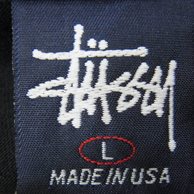 STUSSY ステューシー ロングスリーブ Tシャツ 紺タグ 90s USA製 STUSSY ステューシー USA製 90s 紺タグ N°4 オールド モノグラム