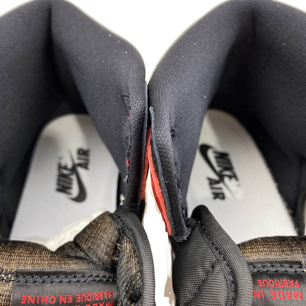 NIKE ナイキ DZ5485-106 Air Jordan 1 Retro High OG Black Toe Reimagined エアジョーダン1 レトロ ハイ OG ブラックトゥリイマジンド ハイカット スニーカー ブラック系 レッド系 25.5cm【新古品】【未使用】【中古】