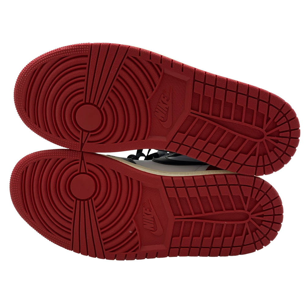 NIKE ナイキ DZ5485-106 Air Jordan 1 Retro High OG Black Toe Reimagined エアジョーダン1 レトロ ハイ OG ブラックトゥリイマジンド ハイカット スニーカー ブラック系 レッド系 25.5cm【新古品】【未使用】【中古】