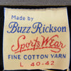 Buzz Rickson's バズリクソンズ BR69444 C-2 TYPE HEAVY COTTON JERSEY タイプC-2 ヘビーコットンジャージ ブラック系 L【新古品】【未使用】【中古】