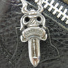 CHROME HEARTS クロムハーツ（原本有） WAVE CROSS PATCH クロスパッチ付き ウェーブウォレット 長財布 ブラック系【中古】