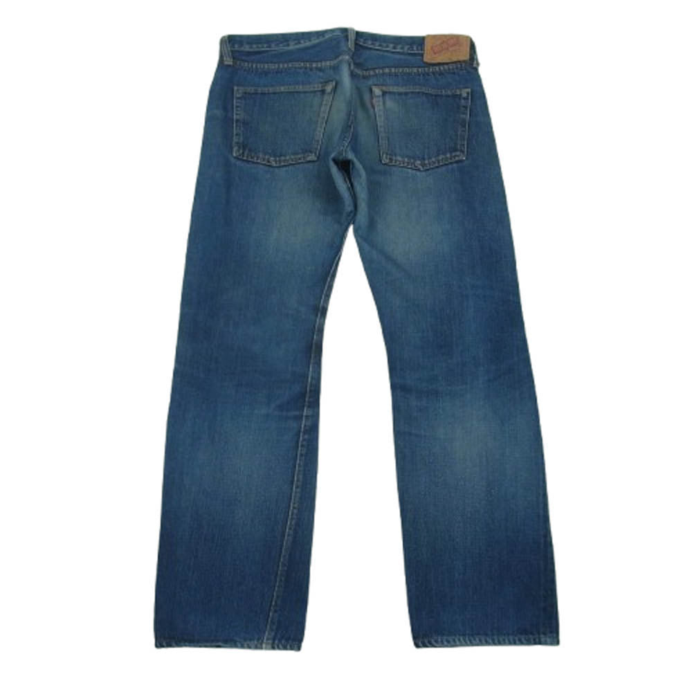 Denime ドゥニーム ボタンフライ セルビッチ デニム パンツ ジーンズ コットン 日本製 インディゴブルー系 34【中古】
