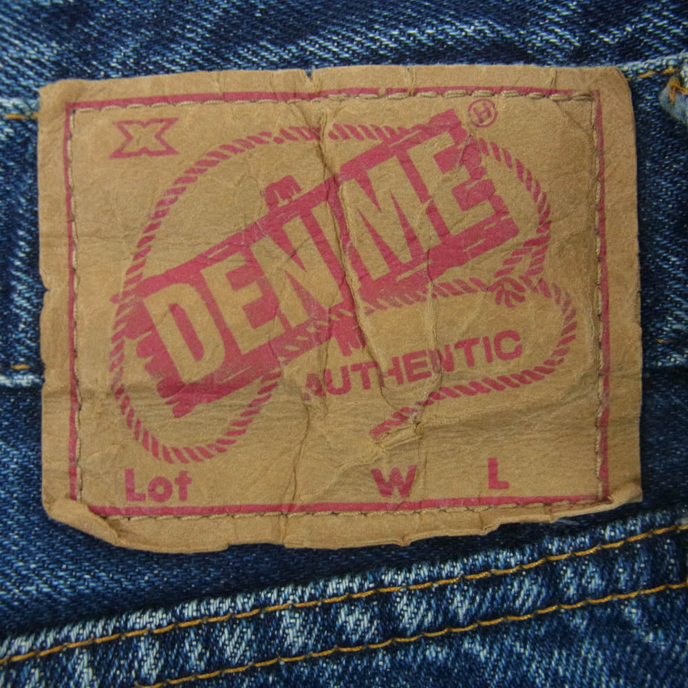 Denime ドゥニーム ボタンフライ セルビッチ デニム パンツ ジーンズ コットン 日本製 インディゴブルー系 34【中古】