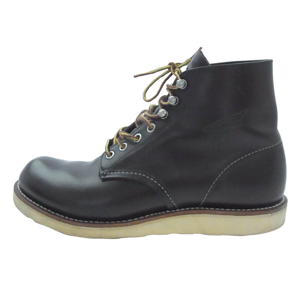 RED WING レッドウィング 8134 PlainToe ラウンドトゥ ブーツ チョコレート クローム ブラウン系 US8D【中古】
