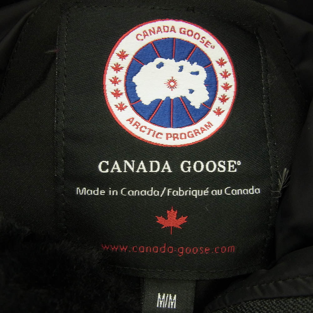 CANADA GOOSE カナダグース 3438JM R 国内正規 グリフィンタグ JASPER ジャスパー パーカー ダウン ジャケット ブラック系 M【中古】
