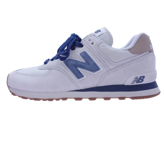 NEW BALANCE ニューバランス ML574LGI スエード メッシュ ローカット スニーカー ホワイト系 27cm【中古】