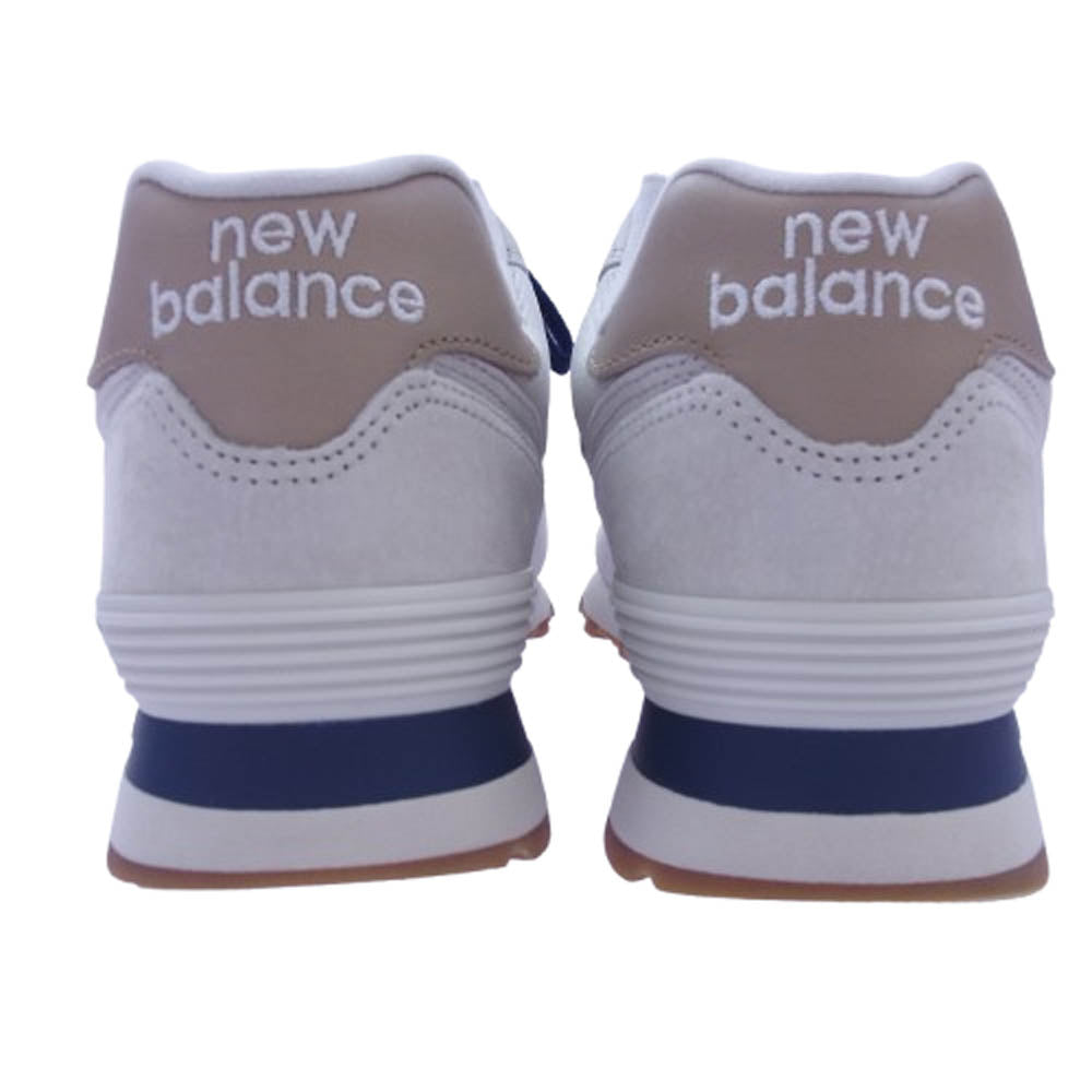 NEW BALANCE ニューバランス ML574LGI スエード メッシュ ローカット スニーカー ホワイト系 27cm【中古】