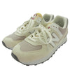 NEW BALANCE ニューバランス U574RCD スエード メッシュ ローカット スニーカー オフホワイト系 27cm【中古】