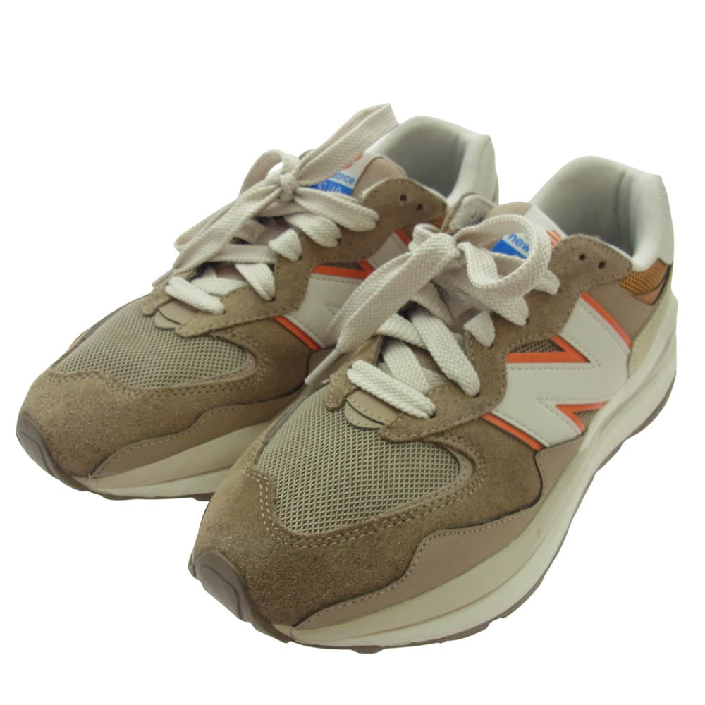 NEW BALANCE ニューバランス M5740SND スエード メッシュ ローカット スニーカー ブラウン系 27cm【中古】