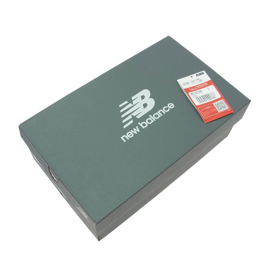 NEW BALANCE ニューバランス M5740SND スエード メッシュ ローカット スニーカー ブラウン系 27cm【中古】