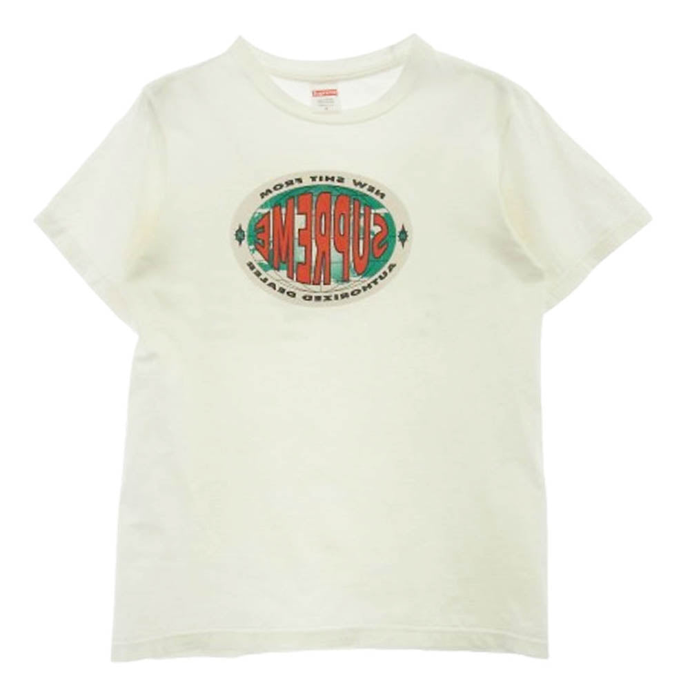 Supreme シュプリーム 19AW New Shit Tee AUTHORIZED DEALER 反転ロゴ プリント 半袖 Tシャツ ホワイト S ホワイト系 S【中古】
