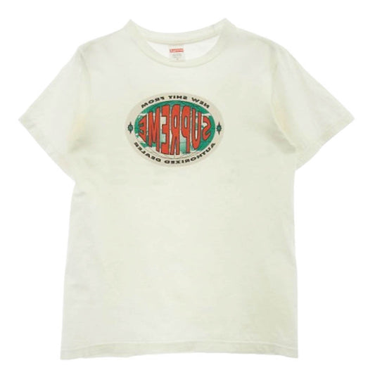 Supreme シュプリーム 19AW New Shit Tee AUTHORIZED DEALER 反転ロゴ プリント 半袖 Tシャツ ホワイト S ホワイト系 S【中古】