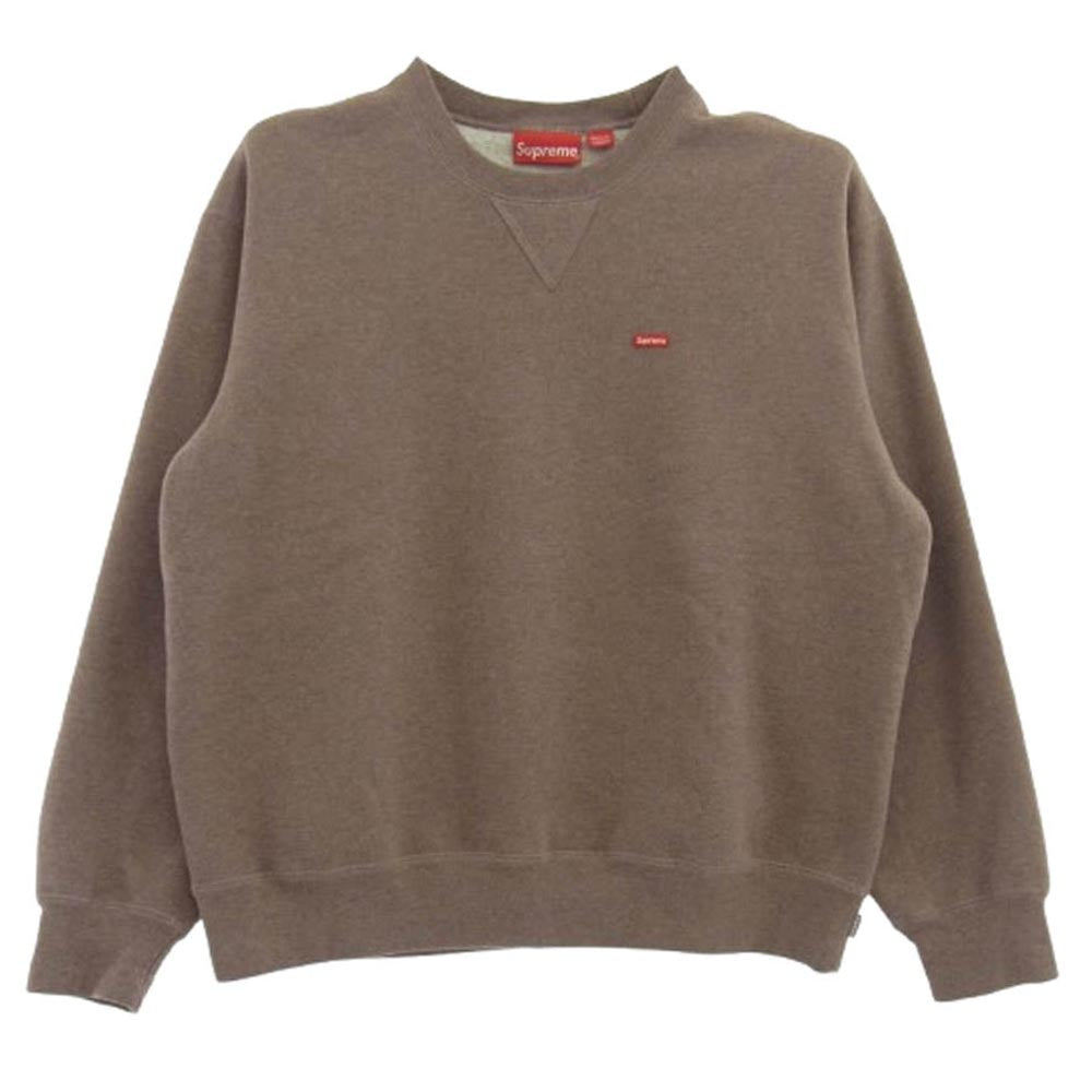 Supreme シュプリーム 23AW Small Box Crewneck スモール ボックス クルーネックス ウェット 裏起毛 ヘザーモーブ S あずき色 S【中古】