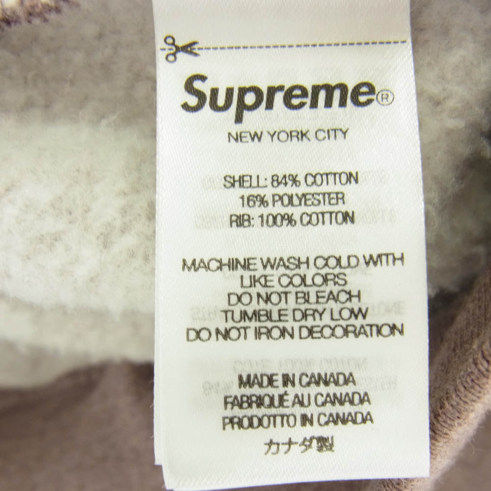 Supreme シュプリーム 23AW Small Box Crewneck スモール ボックス クルーネックス ウェット 裏起毛 ヘザーモーブ S あずき色 S【中古】