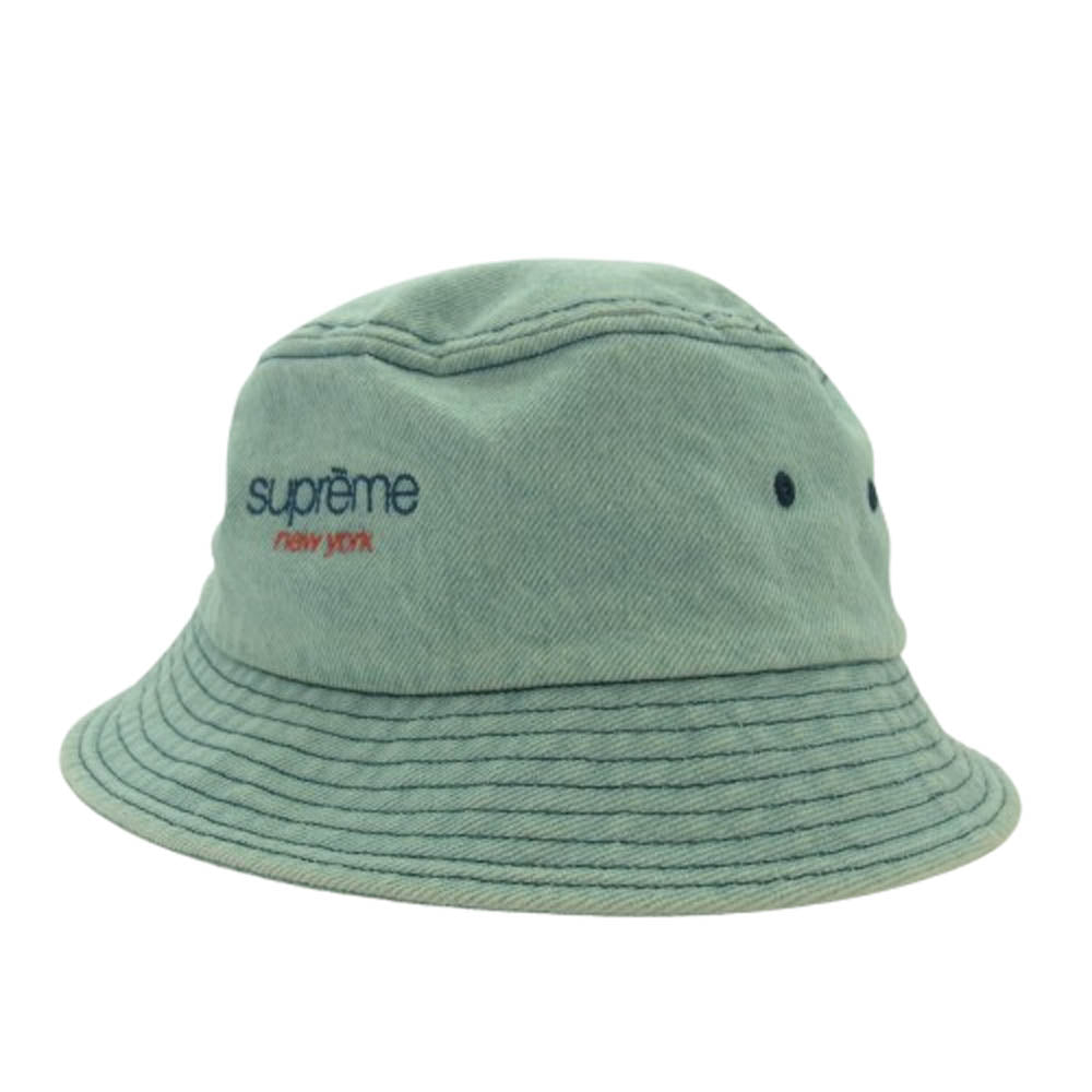 Supreme シュプリーム 25SS Denim Crusher Light Washed Indigo デニム クラッシャー ライト ウォッシュド インディゴ バケットハット ライトブルー系 SMALL/MEDIUM【中古】